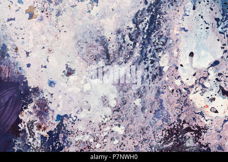 Abstract pittura acrilica. Gli spruzzi di acqua. Foto Stock