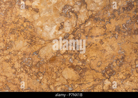 Texture in travertino in elegante colore marrone. Foto Stock