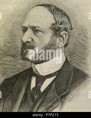 Friedrich Carl von Savigny (1779-1861). Giurista tedesco e storico. Ritratto. Incisione. Foto Stock