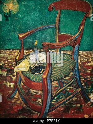 Vincent Van Gogh (1853-1890). Artista olandese. Gauguin's Chair, 1883. Olio. Il museo di Van Gogh. Amsterdam. Holland. Foto Stock
