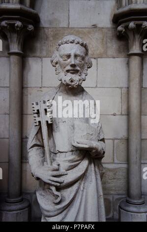 CATEDRAL DE NOTRE-DAME. Interno. . ROUEN, Francia. Foto Stock