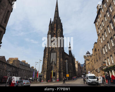 EDINBURGH, Regno Unito - circa giugno 2018: il mozzo venue (ex Tolbooth Kirk) Foto Stock