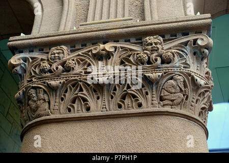 Inglese: Dettaglio - Cambridge biblioteca pubblica - Cambridge, Massachusetts, STATI UNITI D'AMERICA. Il 25 luglio 2015, 11:41:38 131 dettaglio - Cambridge biblioteca pubblica - Cambridge - DSC01618 Foto Stock