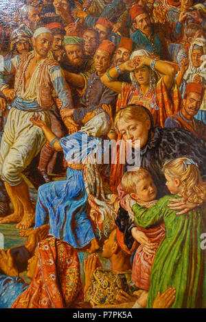 N/A. N/A 371 il miracolo del fuoco sacro, la Chiesa del Santo Sepolcro, da William Holman Hunt, dettaglio, 1892-1899, olio su tela - Fogg Art Museum, Harvard University - DSC01265 Foto Stock