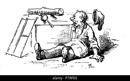 . Le avventure di Pinocchio. Italiano: "Le avventure di Pinocchio, storia di un burattino', Carlo Collodi, Bemporad & figlio, Firenze 1892 (Illustrazioni di Enrico Mazzanti) . N/A 94 Collodi - Le avventure di Pinocchio, Bemporad, 1892 (pagina 7) del raccolto Foto Stock