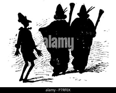 . Le avventure di Pinocchio. Italiano: "Le avventure di Pinocchio, storia di un burattino', Carlo Collodi, Bemporad & figlio, Firenze 1892 (Illustrazioni di Enrico Mazzanti) . N/A 94 Collodi - Le avventure di Pinocchio, Bemporad, 1892 (pagina 65 del raccolto) Foto Stock