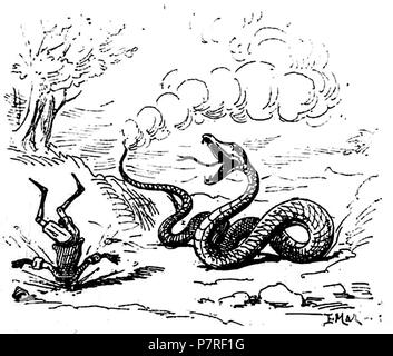 . Le avventure di Pinocchio. Italiano: "Le avventure di Pinocchio, storia di un burattino', Carlo Collodi, Bemporad & figlio, Firenze 1892 (Illustrazioni di Enrico Mazzanti) . N/A 94 Collodi - Le avventure di Pinocchio, Bemporad, 1892 (pagina 102 del raccolto) Foto Stock