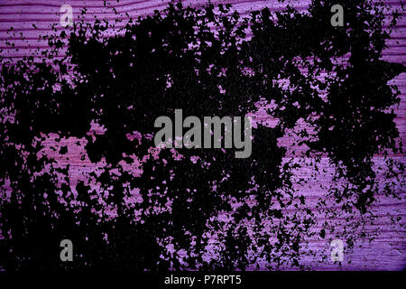 Grunge Ultra Viola texture di legno, taglio di superficie della scheda per gli elementi di design. Foto Stock