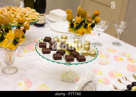 a buffet Foto Stock