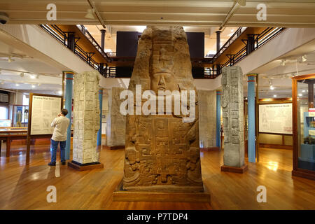 Inglese: vista interna della collezione Meso-American, Peabody Museum presso la Harvard University di Cambridge, Massachusetts, USA. La fotografia è stata permessa senza restrizione; presenta sono abbastanza vecchio in modo che essi sono in . 27 maggio 2017, 15:33:57 204 vista interna - Meso-American collezione - Museo Peabody, Harvard University - DSC06058 Foto Stock