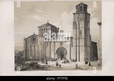 3 1844 España artística y monumentale, vistas y descripción de los Sitios y monumentos más notabili de España, vol 2, Iglesia colegial de Toro Foto Stock