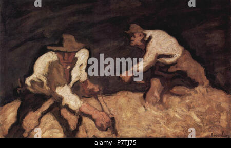 . Tedesco: Die Schnitter (Die Bergmäher bei Gewitter aufsteigendem) circa 1922 16 Albin Egger-Lienz 004 Foto Stock