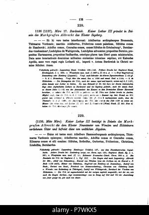 Codex diplomaticus anhaltinus, banda 1-2 . 1869 104 DE CDA 1-2 174 Foto Stock