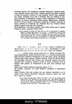 Codex diplomaticus anhaltinus, banda 1-2 . 1869 105 DE CDA 1-2 302 Foto Stock