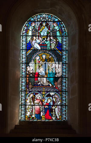 Interno di Southwell Minster nel Nottinghamshire, England Regno Unito Foto Stock