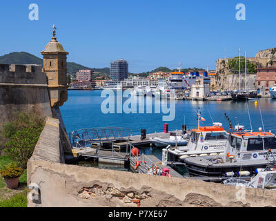 Darsena di Porta, Museo Civico Archeologico, fortezza, Portoferraio, Isola d'Elba, Regione Toscana, Provincia di Livorno, Italia, Europa Foto Stock