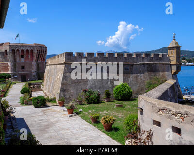 Darsena di Porta, Museo Civico Archeologico, fortezza, Portoferraio, Isola d'Elba, Regione Toscana, Provincia di Livorno, Italia, Europa Foto Stock