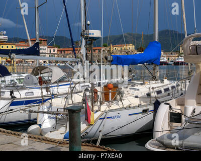 Porto Darsema, Portoferraio, Isola d'Elba, Regione Toscana, Provincia di Livorno, Italia, Europa Foto Stock