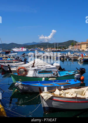 Porto Darsema, Portoferraio, Isola d'Elba, Regione Toscana, Provincia di Livorno, Italia, Europa Foto Stock