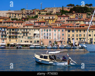 Porto Darsema, Portoferraio, Isola d'Elba, Regione Toscana, Provincia di Livorno, Italia, Europa Foto Stock