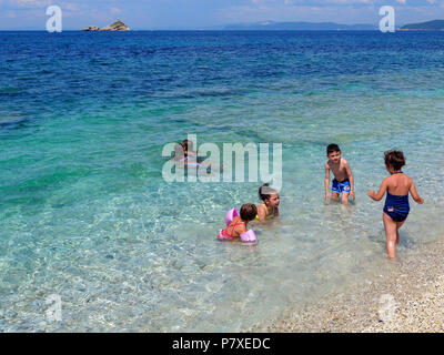 Spiaggia Spiaggia delle Ghiaie, Portoferraio, Isola d'Elba, Regione Toscana, Provincia di Livorno, Italia, Europa Foto Stock