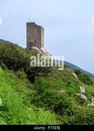 Torre di avvistamento San Giovanni bei Sant'Ilario in Campo, Elba, Regione Toscana, Provincia di Livorno, Italia, Europa Foto Stock