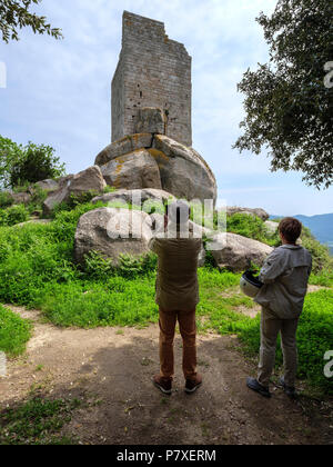 Torre di avvistamento San Giovanni bei Sant'Ilario in Campo, Elba, Regione Toscana, Provincia di Livorno, Italia, Europa Foto Stock