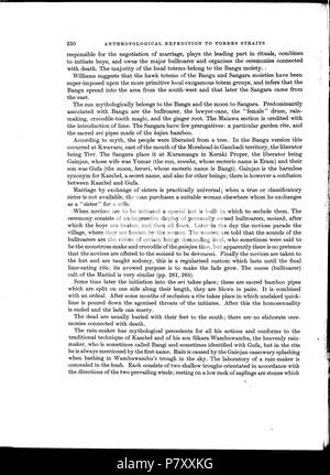 181 Haddon-Reports del Cambridge spedizione antropologica di Torres Straits-Vol 1 Etnografia generale-p270 Foto Stock