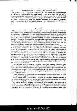 181 Haddon-Reports del Cambridge spedizione antropologica di Torres Straits-Vol 1 Etnografia generale-p288 Foto Stock