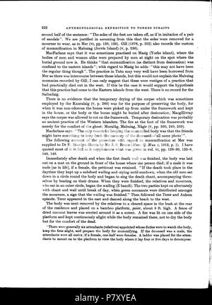 Inglese: Alfred C. Haddon: Relazioni della Cambridge spedizione antropologica di Torres Straits-Vol 1, etnografia generale Extrakt von File:Haddon-Reports del Cambridge spedizione antropologica di Torres Straits-Vol 1 Etnografia generale-ttu stc001 000031.pdf . 1935 183 Haddon-Reports del Cambridge spedizione antropologica di Torres Straits-Vol 1 Etnografia generale-ttu stc001 000031 Seite 342 Bild 0001 Foto Stock