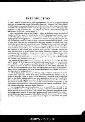 179 Haddon-Reports del Cambridge spedizione antropologica di Torres Straits-Vol 1 Etnografia generale-p015 Foto Stock