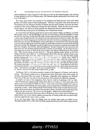 180 Haddon-Reports del Cambridge spedizione antropologica di Torres Straits-Vol 1 Etnografia generale-p070 Foto Stock