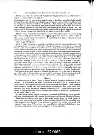 180 Haddon-Reports del Cambridge spedizione antropologica di Torres Straits-Vol 1 Etnografia generale-p114 Foto Stock