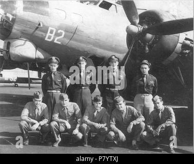 457Th Gruppo di bombardamento - B-17 Flying Fortress - equipaggio. Foto Stock
