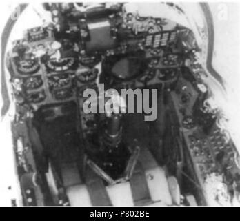 4477Th la prova e la valutazione squadrone - MiG-21MF Cockpit. Foto Stock