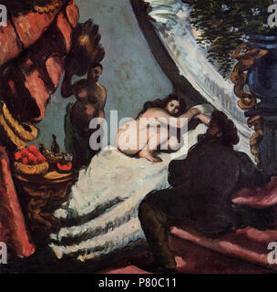 Inglese: Paul Cezanne arte . tra 1869 e 1870 304 Paul Cezanne una moderna Olympia (Pascià) Foto Stock