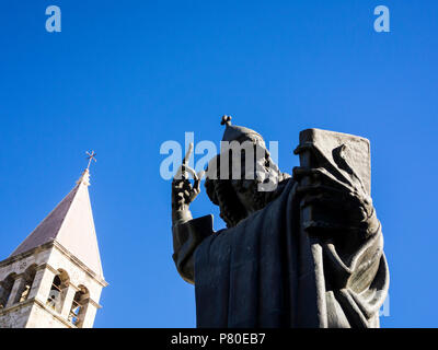 Statua di Gregorio di Nin da Ivan Meštrovic in Split Foto Stock