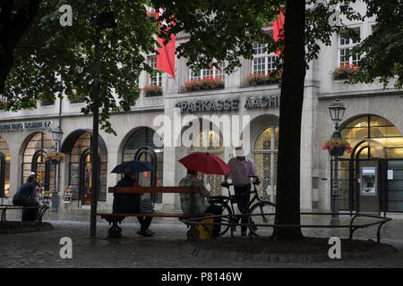 Aachen Germania Giugno 2018 Aachen o Bad Aachen, Francese e Inglese tradizionale: Aix-la-Chapelle , è una spa e la città di confine[2] in Nord Rhine-Westphali Foto Stock