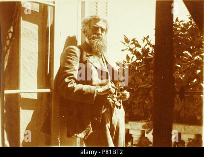 Ritratto del filosofo, poeta, scrittore di pamphlet e critico letterario Vladimir Soloviev (1853-1900). Cannes. Museo: Stato russo, film e foto di archivio, Krasnogorsk. Foto Stock