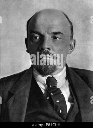 Vladimir Lenin al Cremlino. Ottobre 1918. Museo: Membro del Museo di Storia di Mosca. Foto Stock