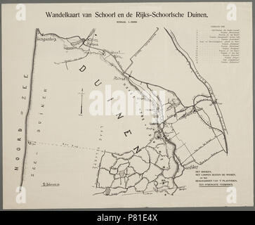 N/A. N/A 397 Wandelkaart van Schoorl en de Rijks-Schoorlse Duinen 1911 (26840145551) Foto Stock