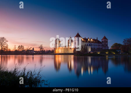 Grand View al Castello di Mir, Minsk, Bielorussia. Foto Stock