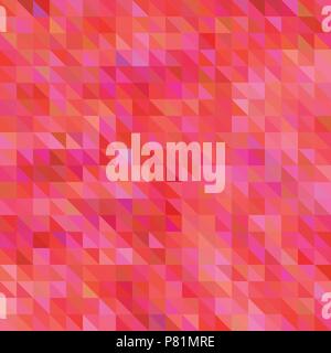 Vettore astratto triangolo geometrico - sfondo rosso e viola Illustrazione Vettoriale