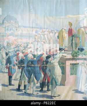 190 Henri Martin - La Fête de la Fédération au Champ de Mars le 14 juillet 1790 - Musée des Augustins - 2004 1 165 Foto Stock