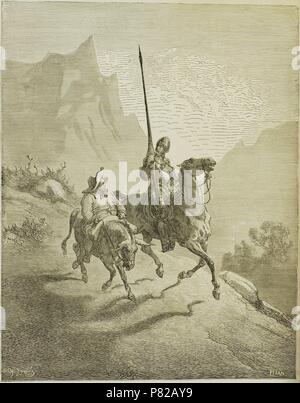 Illustrazione del libro 'Dsu Quixote de la Mancha " da M. de Cervantes. Museo: Collezione privata. Foto Stock