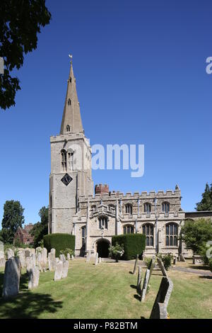 Buckden, Chiesa di Santa Maria, Cambridgeshire, vista da Sud Foto Stock