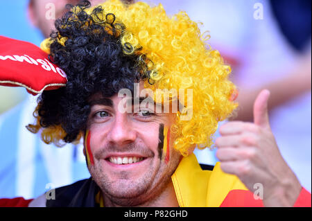 Mosca, Russia - 23 giugno: Ventole Belgio durante il 2018 FIFA World Cup Russia gruppo G match tra il Belgio e la Tunisia a Spartak Stadium il 23 giugno 2018 a Mosca, in Russia. (Foto di Lukasz Laskowski/PressFocus/MB Media) Foto Stock