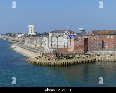 GOSPORT visto di entrata al porto di Portsmouth. Foto: Tony Gale Foto Stock