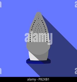 Ferro da stiro elettrico, isolata, illustrazione vettoriale, abbigliamento ferri da stiro, Ferro da stiro a vapore. Icona. Imag. Illustrazione Vettoriale