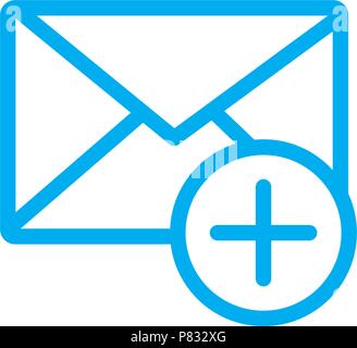 Icona della casella di posta in arrivo,icona web template vettoriale Illustrazione Vettoriale